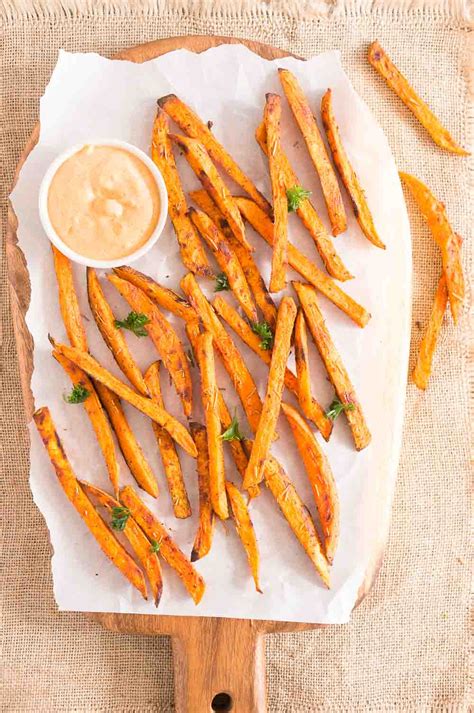 Peel and slice each potato into even 14 inch (0. . Best aioli recipe for sweet potato fries